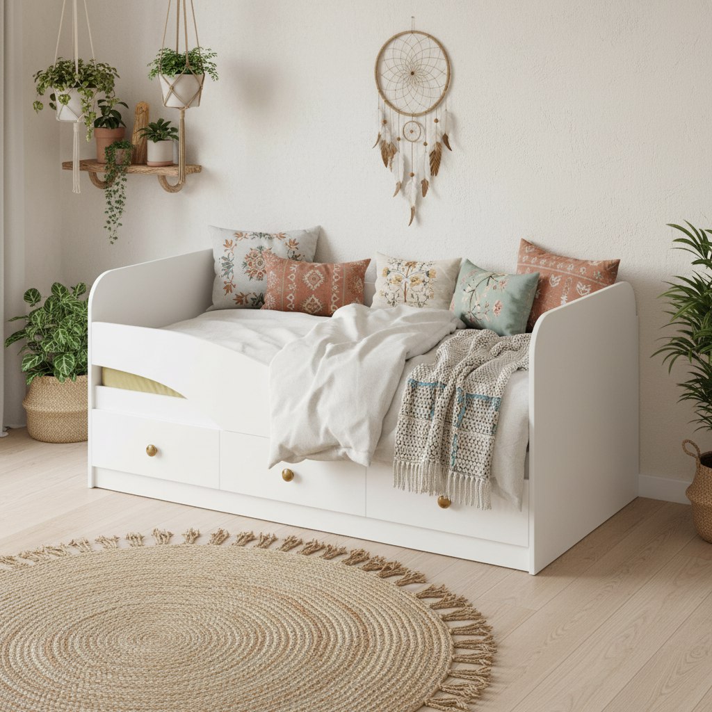 Кровать 160х80 Умка-5 NEW (ручки - дуб)