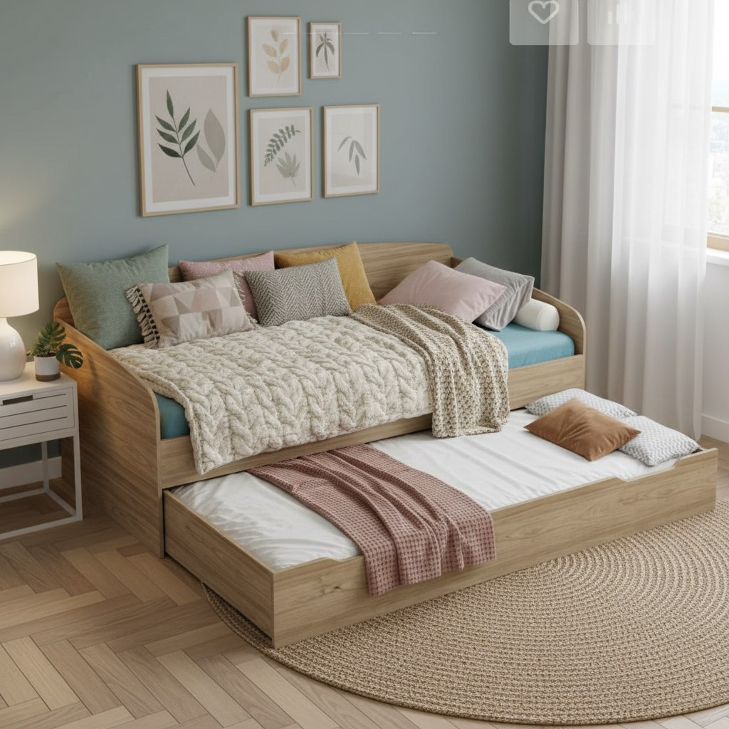 Кровать Двушка (швейцарский вяз) 190х90 + 180х80