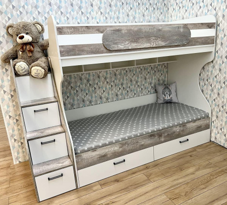 Двухъярусная кровать коллекции Гранд 190х90 от Династия Kids