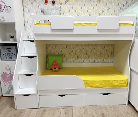 Кровать двухъярусная Альфа Мини 160х80 от Династия Kids