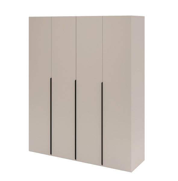 Шкаф 4-х дверный коллекции Брайт Велюр от Династия Kids