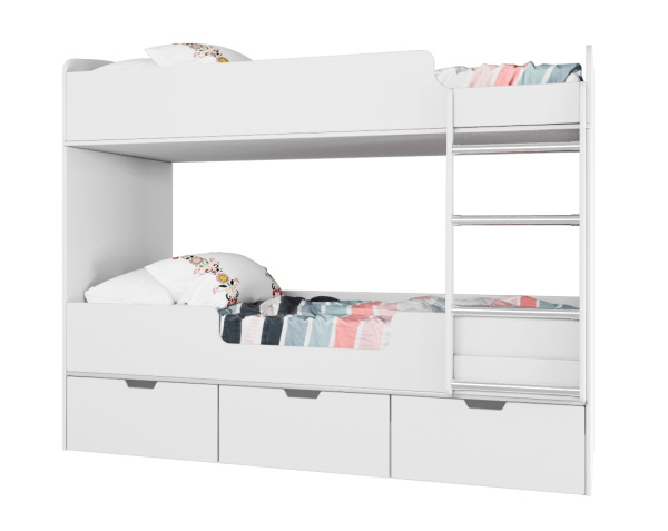 Двухъярусная кровать Малыши Двойняшки 180х80 (цвета разные) от Династия Kids