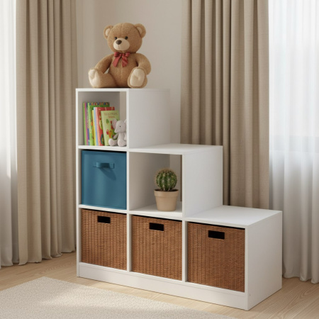 Кровать Норд + шкаф Лайт Лофт + стеллаж  от Династия Kids