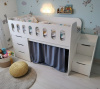 Кровать-чердак Сказка 160х80 (цвет белый) от Династия Kids