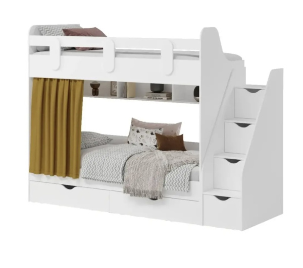 Двухъярусная кровать Фортуна (размеры и цвета разные) от Династия Kids