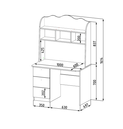 Стол коллекции Жемчужина от Династия Kids