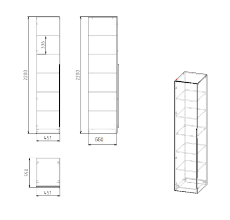 Пенал коллекции Брайт Графит  от Династия Kids