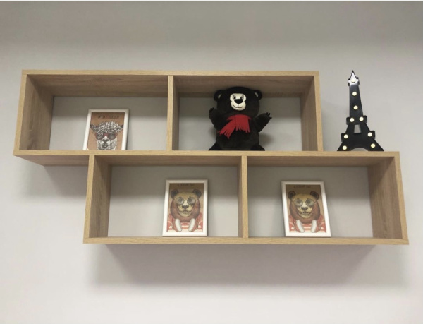 Полка настенная Юниор (дуб сонома) от Династия Kids